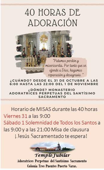40 horas de adoracion