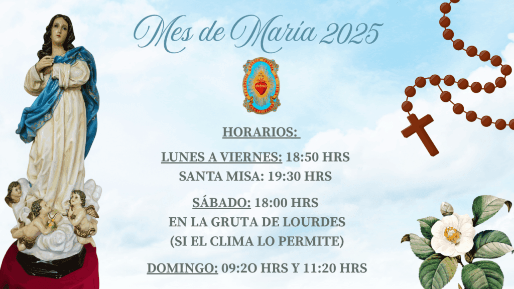 Inicio mes de María blue white month of mary rosary youtube thumbnail (2)